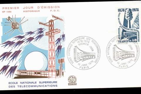 France-1978-Telecommunications-School-FDC