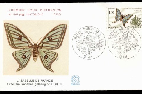 France-1980-Butterfly-FDC