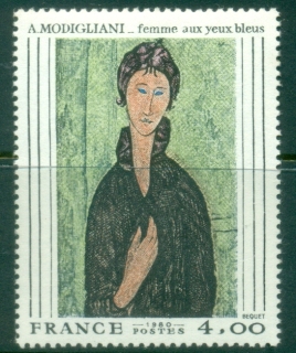 France-1980-Painting-by-A.-Modigliani