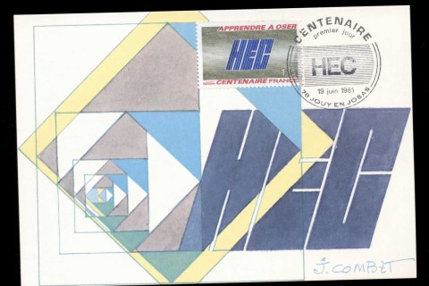 France-1981-Higher-National-College-for-Commercial-Studies-Maxicard