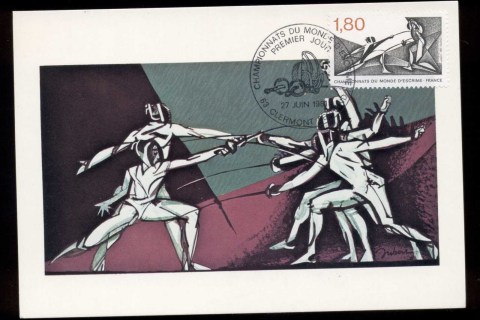 France-1981-World-Fencing-Championships-Maxicard