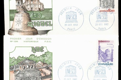 France-1982-UNESCO-2x-FDC