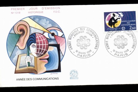 France-1983-World-Communications-Year-FDC