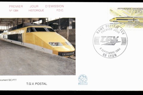 France-1984-High-Speed-Train-Mail-FDC