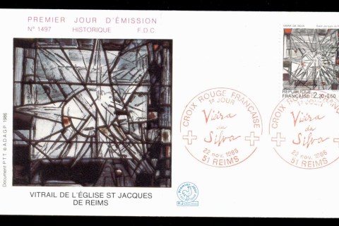 France-1986-Red-Cross-FDC