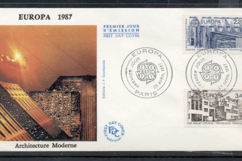 France-1987-Europa-Architecture-FDC