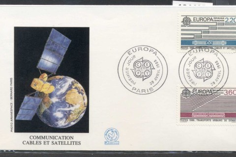 France-1988-Europa-Transport-Communication-FDC