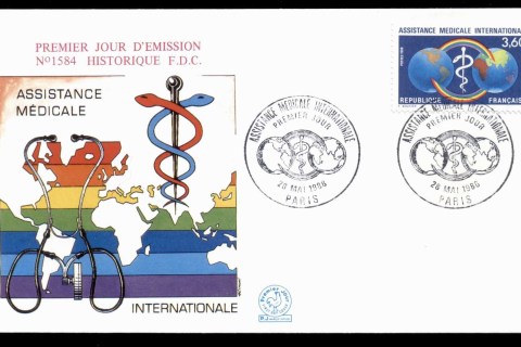 France-1988-Medical-Assistance-FDC