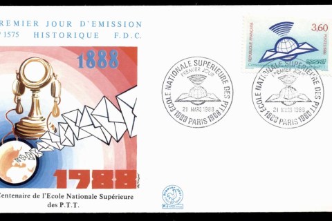 France-1988-Postal-Training-College-FDC