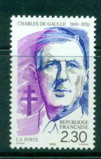 France-1990-De-Gaulle-MUH-lot58553