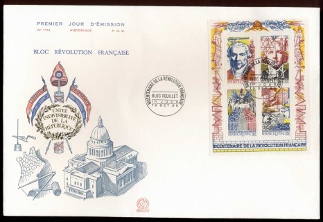 France-1990-French-revolution-Bicentennial-MS-XLFDC