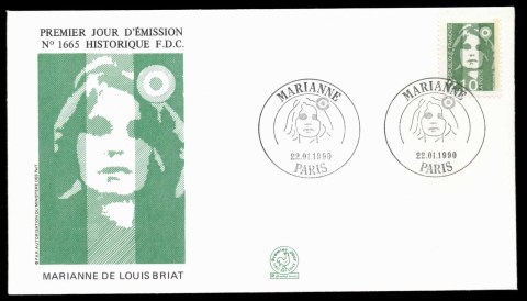 France-1990-Marianne-2-10f-FDC