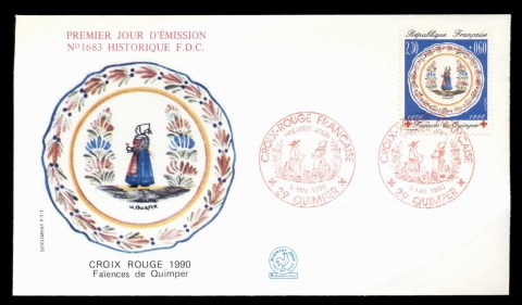 France-1990-Red-Cross-FDC