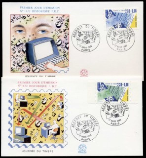 France-1990-Stamp-Day-2x-FDC