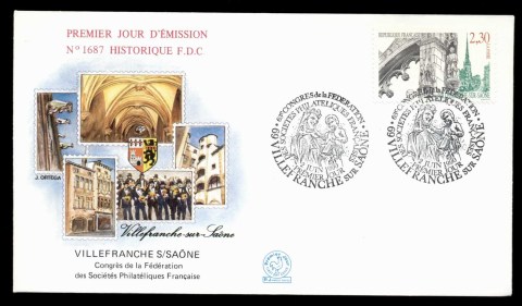 France-1990-Villefranche-sur-Saone-FDC