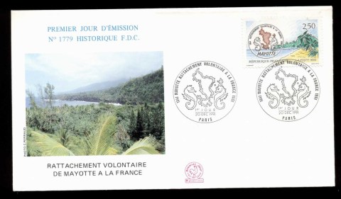 France-1991-Attachment-of-Mayotte-to-France-FDC