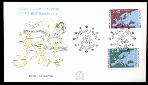 France-1991-Council-of-Europe-FDC