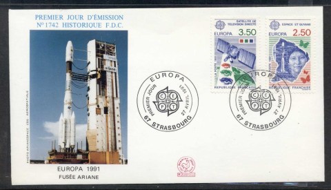 France-1991-Europa-Man-in-Space-FDC