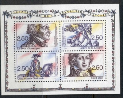 France-1991-French-revolution-Bicent-MS-MUH