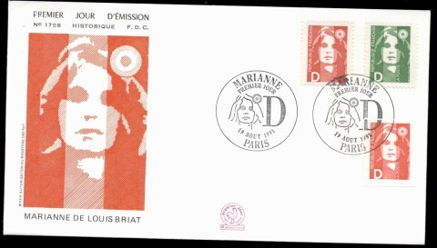 France-1991-Marianne-D-FDC