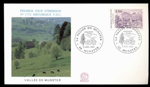 France-1991-Munster-Valley-FDC