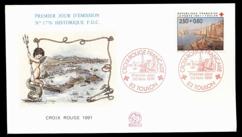 France-1991-Red-Cross-FDC