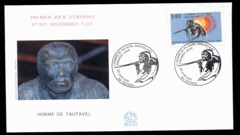 France-1992-Tautavel-Man-FDC