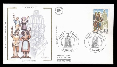 France-1993-Clock-Tower-Statues-FDC