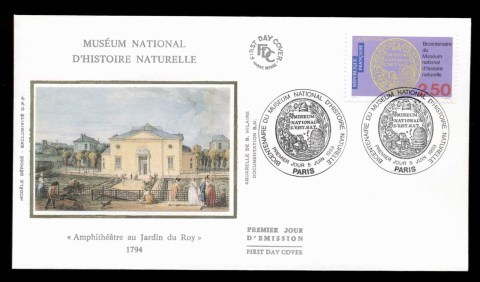 France-1993-Natural-History-Museum-FDC