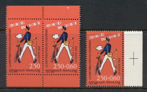 France-1993-Stamp-day-MUH