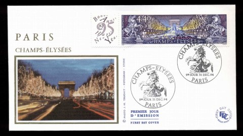 France-1994-Champs-Elysees-FDC