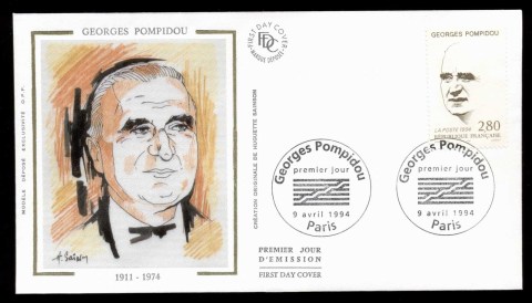 France-1994-Georges-Pompidou-FDC