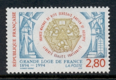 France-1994-Grand-Lodge-of-France-MUH