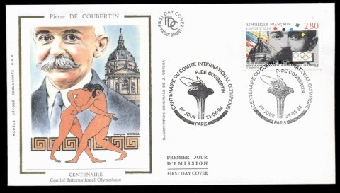 France-1994-IOC-Olympic-Committee-FDC