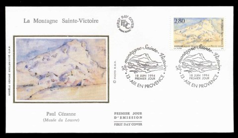 France-1994-Mount-St-Victoire-by-Paul-Cezanne-FDC