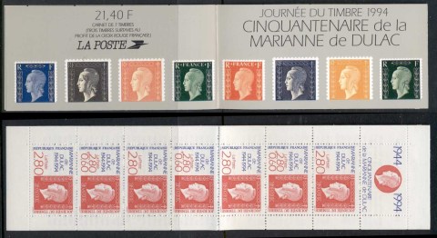 France-1994-Stamp-Day-booklet-MUH