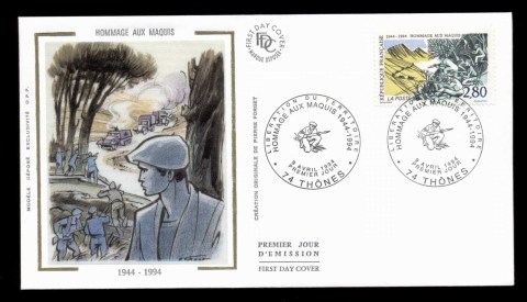 France-1994-resistance-of-the-Maquis-FDC