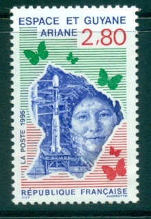 France-1995-Ariane-Rocket-Launch-MUH-lot35964