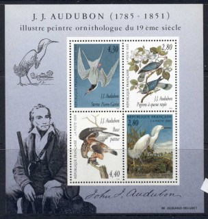 France-1995-Audubon-Birds-MS-MUH