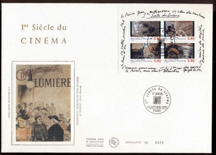 France-1995-Cinema-Centenary-MS-Paris-XLFDC