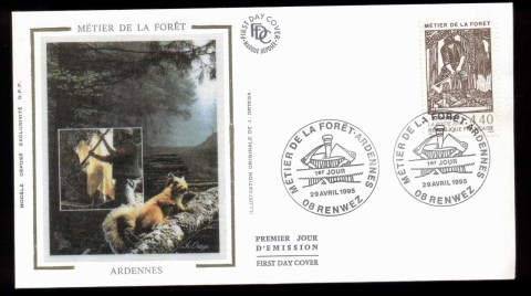 France-1995-Forestry-Profession-Ardennes-FDC