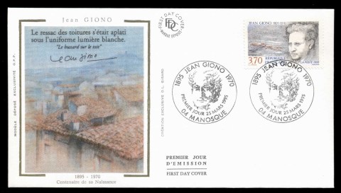 France-1995-Jean-Giono-FDC