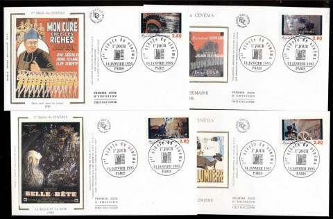 France-1995-Motion-Pictures-cent-4x-FDC