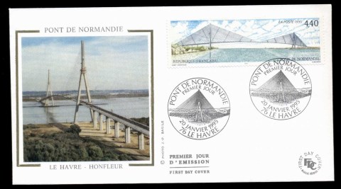 France-1995-Normandy-Bridge-FDC