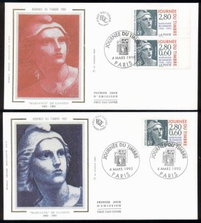 France-1995-Stamp-Day-2x-FDC