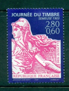 France-1996-280f-60c-Stamp-day-MUH-lot35986