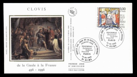 France-1996-Baptism-of-Clovis-FDC