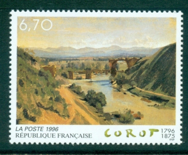 France-1996-Painting-The-Augustus-Bridge-MUH-lot35984