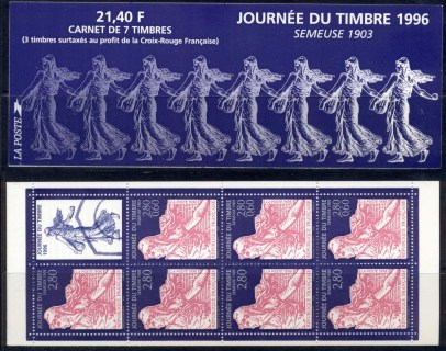 France-1996-Stamp-day-booklet-MUH