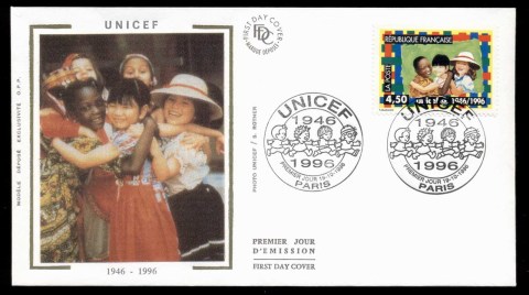 France-1996-UNICEF-50th-Anniversary-FDC